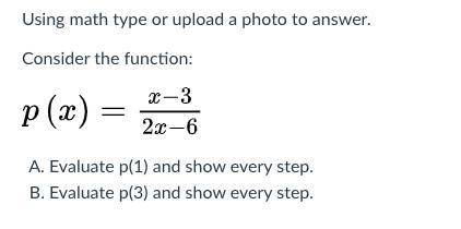 A. Please evaluate p(1)
b. Please evaluate p(3)