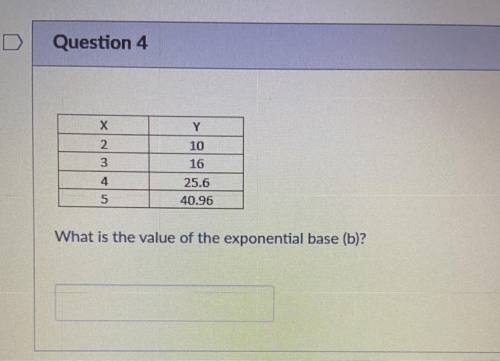 What is the value of the exponential base (b)? And is it decay or growth?