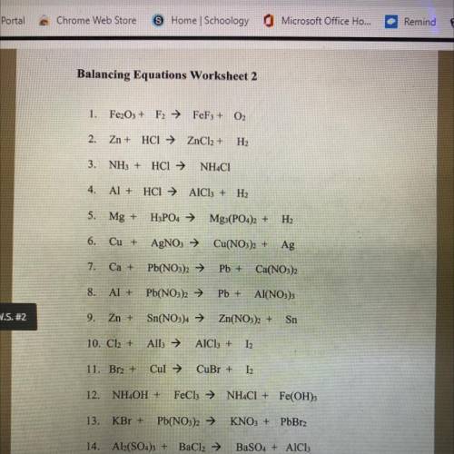 Balancing equations chemistry 
help!!!