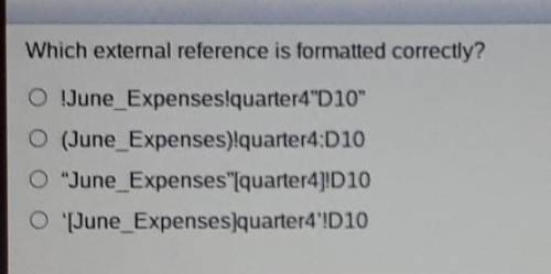 Which external reference is formatted correctly?​