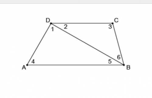 I need help. (image below)

In Quadrilateral ABCD, AB¯¯¯¯¯∥CD¯¯¯¯¯ and m∠2=35°.
What is m∠5?
