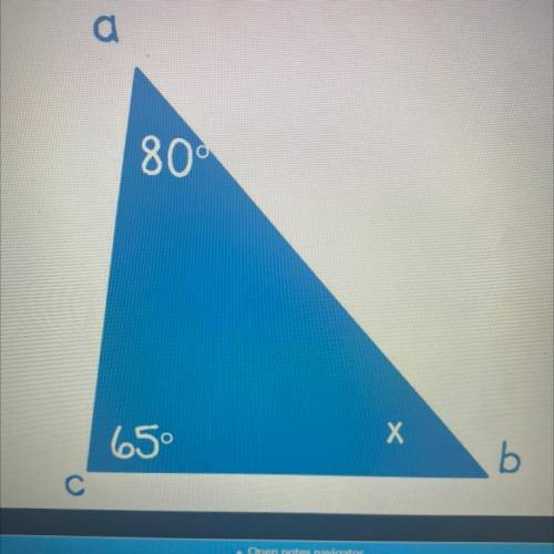 Find the measure of angle b by solving for x