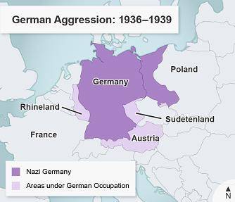 The map shows German aggression in the late 1930s.

What were the main reasons German forces aggre