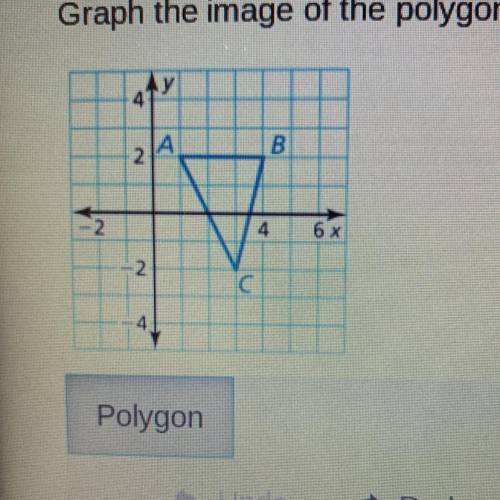 Graph the image of the polygon after a reflection in the line y=-x