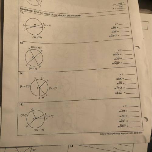Gina Wilson unit 10 homework 2
13 and 15 only