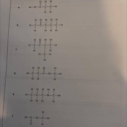 HURRY PLEASE!!
What is the molecular formula for these Structural Formulas?