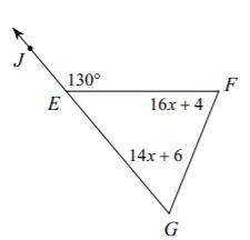 Find the measure of < FGE.
please provide step by step equation