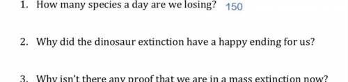 Why did the dinosaur extinction have a happy ending for us? PLEAASEE!!