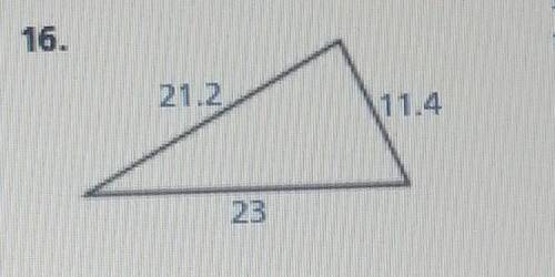 Tell whether the triangle is a right triangle. Show Work.​