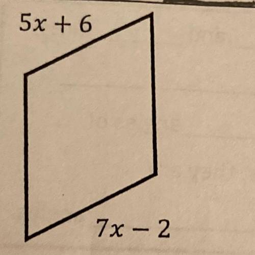 Solve for X. Pleaseeeee help!! I have no clue how to do this and it due really soon!