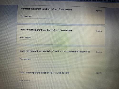 I need help with algebra about parent functioning