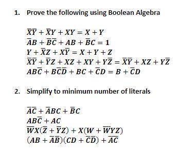I need help in these boolean functions
