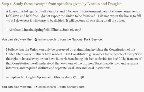 Analyze the excerpt from Lincoln’s speech by answering the following questions in one paragraph: