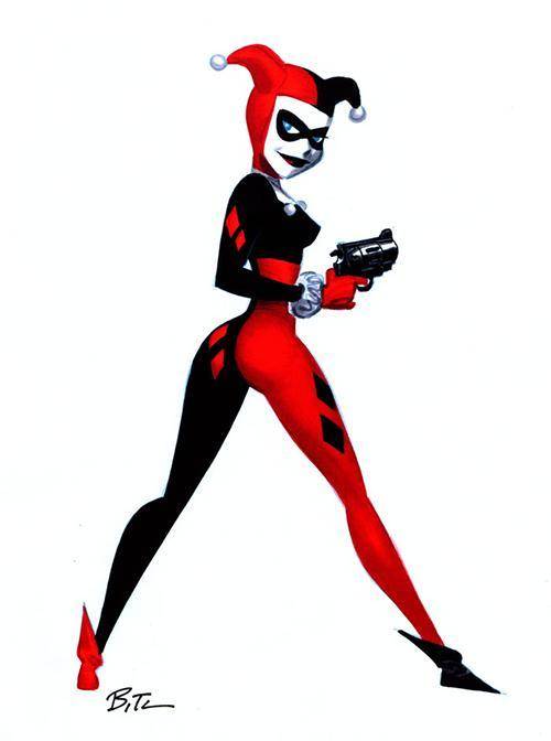 Can someone kindly give me some pictures of the classic harley quinn please? tysmm
(art class)