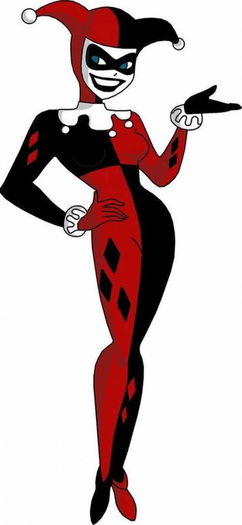Can someone kindly give me some pictures of the classic harley quinn please? tysmm
(art class)