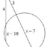 Solve for [x]. Assume that lines which appear tangent are tangent.