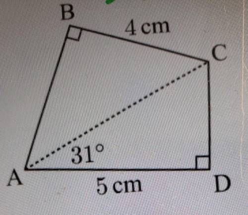 Use the information on the diagonal to find: a. the length ACb. the length AB​