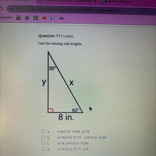 Trigonometry help finding missing side lengths