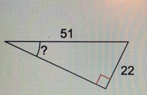 Solve the right triangle. (Find the missing side
and angles.) Round to the nearest tenth.