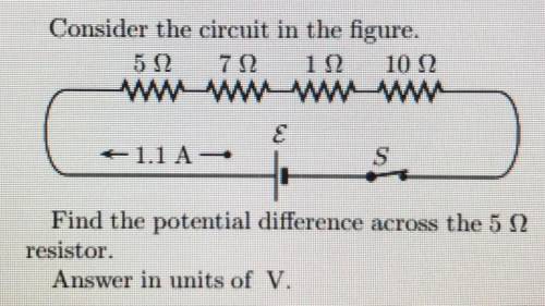 Consider the circuit in the figure.

(a)Find the potential difference across the 5 Ω
resistor.
Ans
