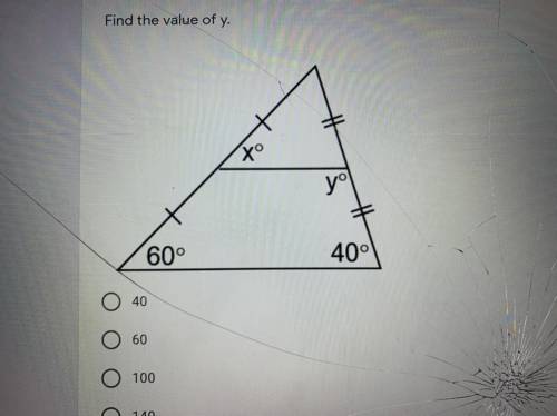 I need Value of x and y please