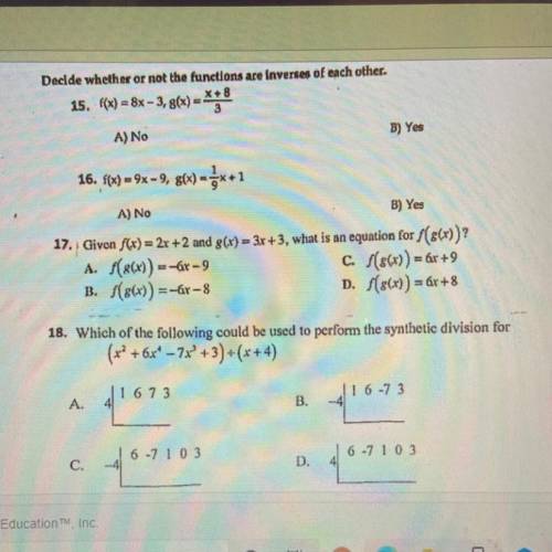 Can someone help me answer these 4 questions?