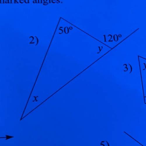 HELP PLEASE ‼️‼️
‘Calculate the sizes of each of the marked angles’. (Q.2)