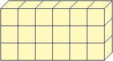 If each cube in the rectangular prism measures 1 cubic inch, what is the volume of the prism?

A.