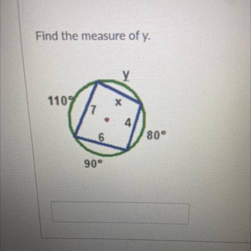 Find the measure of y.