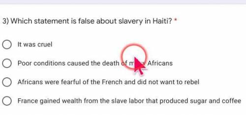 Free Points!

What was the former name of Haiti? 
Why did Toussaint L’Ouverture lead the Haitian r