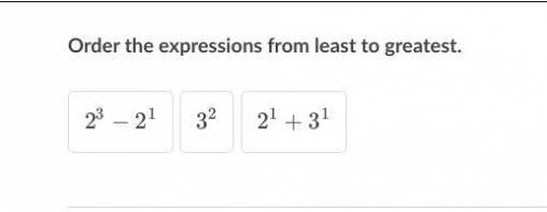 Order the expressions from least to greatest.