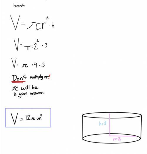 Use the figure to find the Volume.