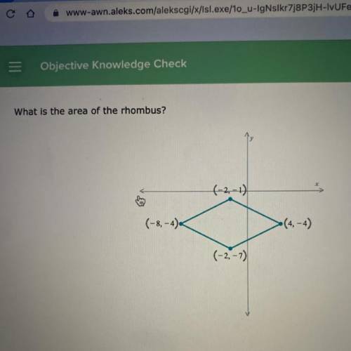 What is the area of the rhombus?