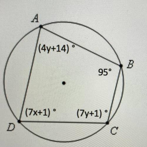 Solve for x and y. please help!!