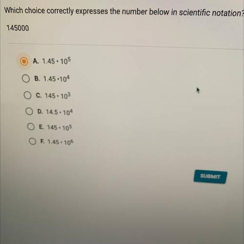 Is my answer choice wrong or right?