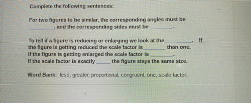 Geometry 
Help 
Is scale factor