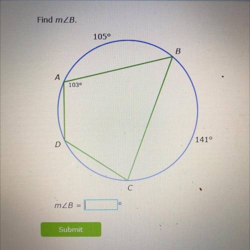 Find M angle b
Not sure how to do this
