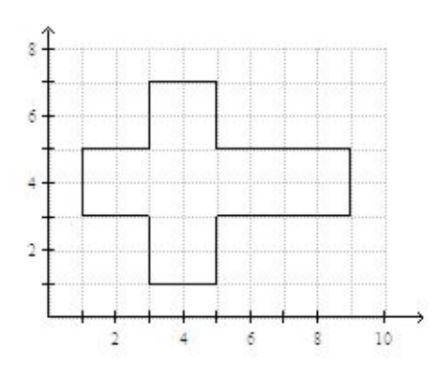 Jesse wants to make a sign for the recycling club afterschool.

Use the coordinate grid to find th