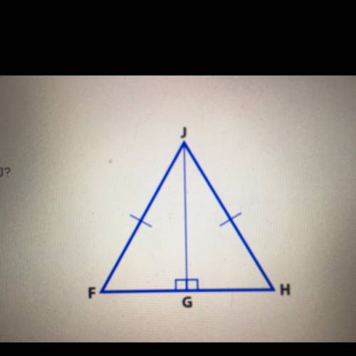 Why is it appropriate to use the trigonometric functions on triangle FGJ but not on triangle FHJ?