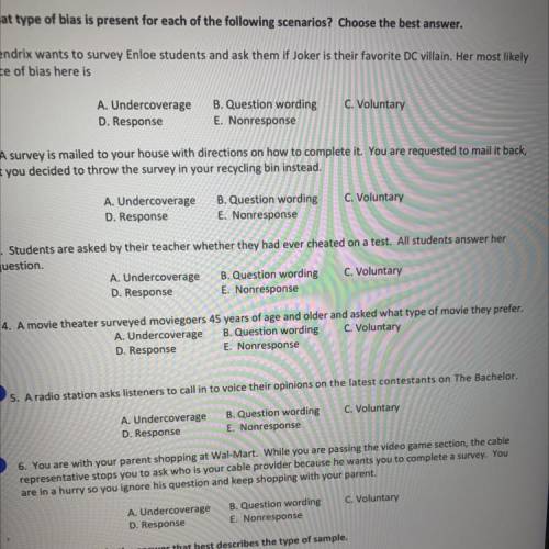 Can someone help me answer these ?