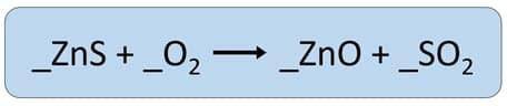 Which set of coefficients would be needed to balance the chemical equation below?