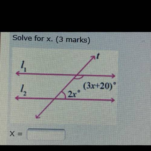 Solve for x.
i need help