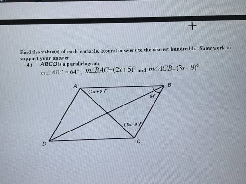 Please explain how to solve for x in the attached photo.