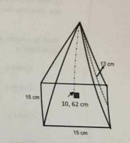 Can someone help me find the volume of this pyramid please?