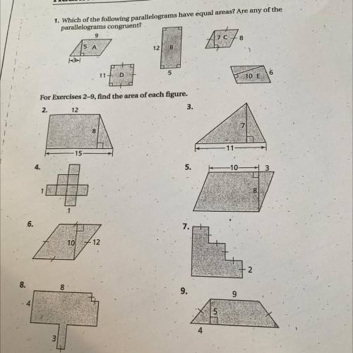 Could I please get some help with my geometry worksheet?