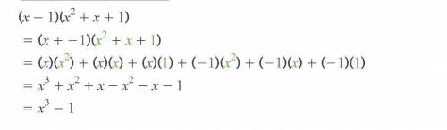 Mikeply o binomial by a trinomial(x-1) (x²+x+1)​