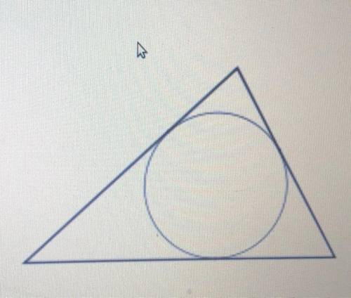 A triangle is drawn in the KLM triangle. the edge KL touches the circle at point A, the edge KM at