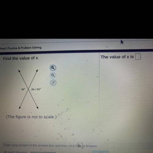 The value of x is_____?