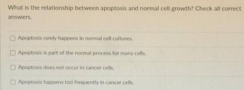 PLEASE HELP I'LL MARK BRAINLIST

What is the relationship between apoptosis and normal cell growth