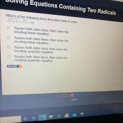 Which of the following best describes how to solve
2x+3 = 2x + 37